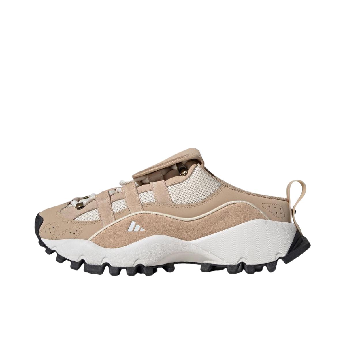推荐商品：adidas Seeulater Mule 运动休闲鞋 舒适轻便防滑耐磨低帮圆头厚底时尚百搭户外风 浅褐色