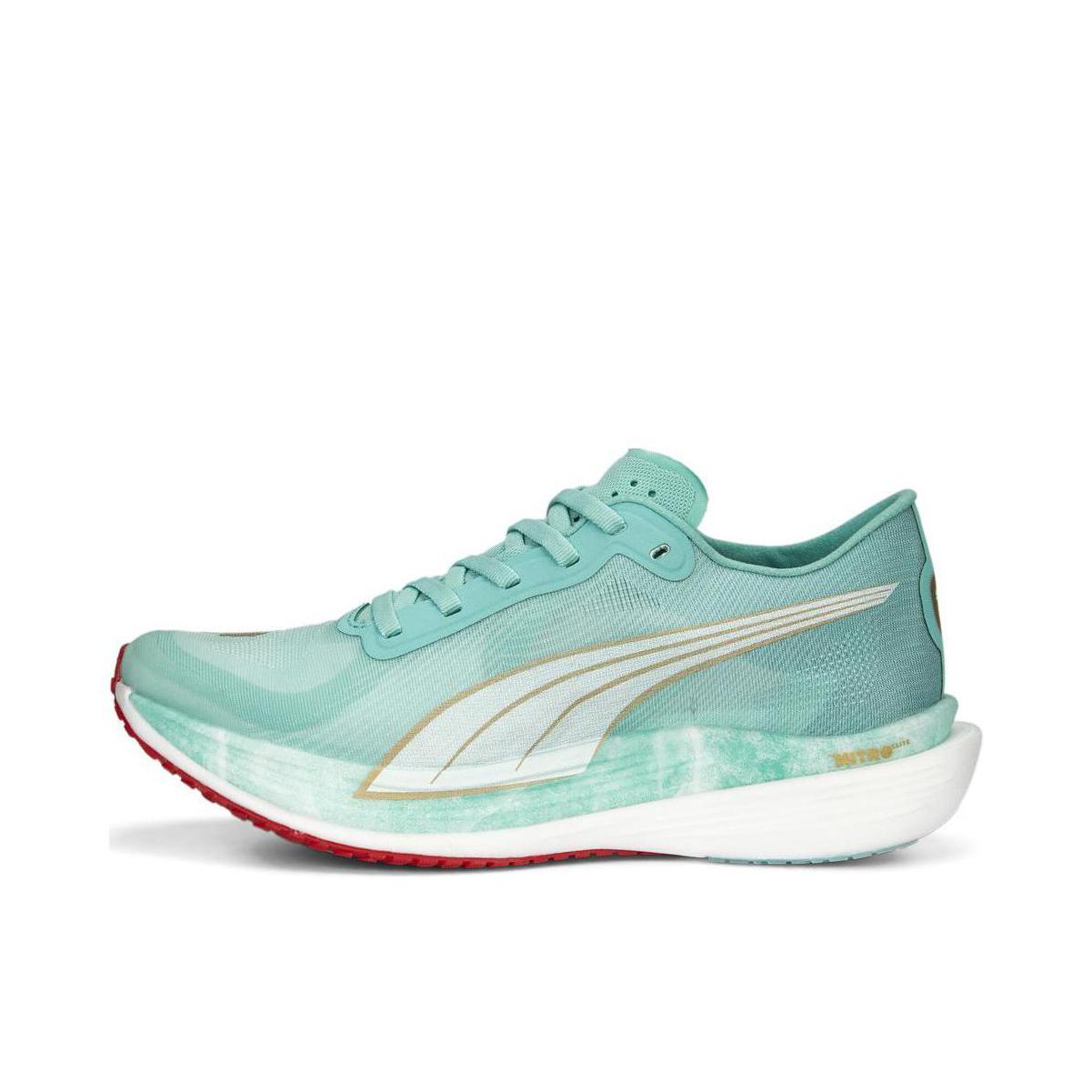 Puma/彪马 Deviate Nitro Elite 2 碳板 网布 缓震轻便 防滑耐磨 舒适透气 织物 休闲百搭 跑鞋 男款/湖水绿