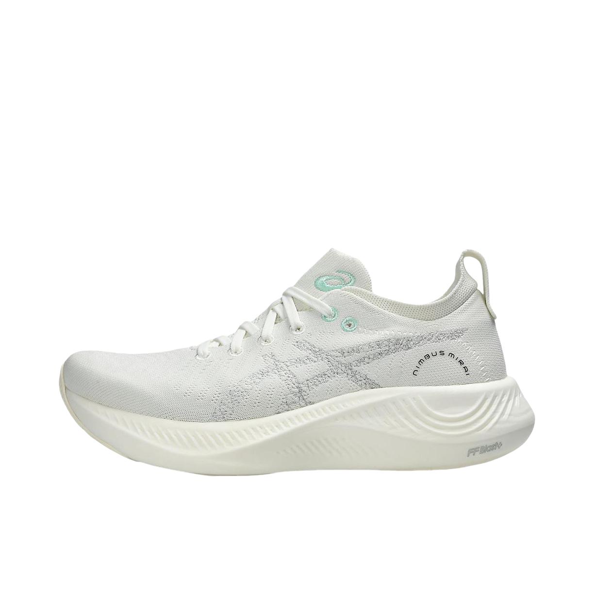 推荐商品：Asics/亚瑟士 Nimbus Mirai 减震 防滑 低帮 圆头 跑鞋 白色