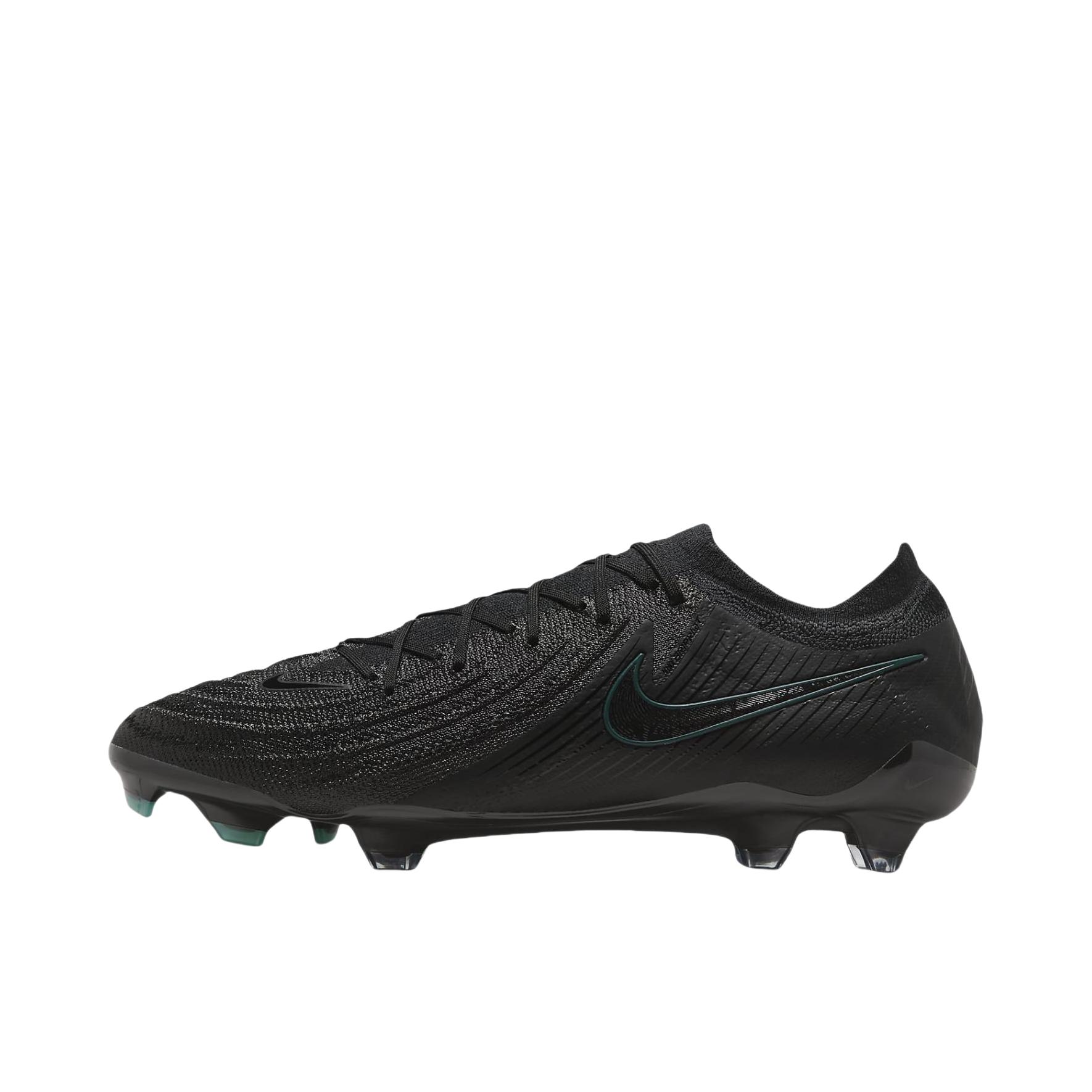 推荐商品：Nike Phantom GX II Elite FG 顶级 胶质长钉 硬天然草场 防滑耐磨 足球鞋 黑色