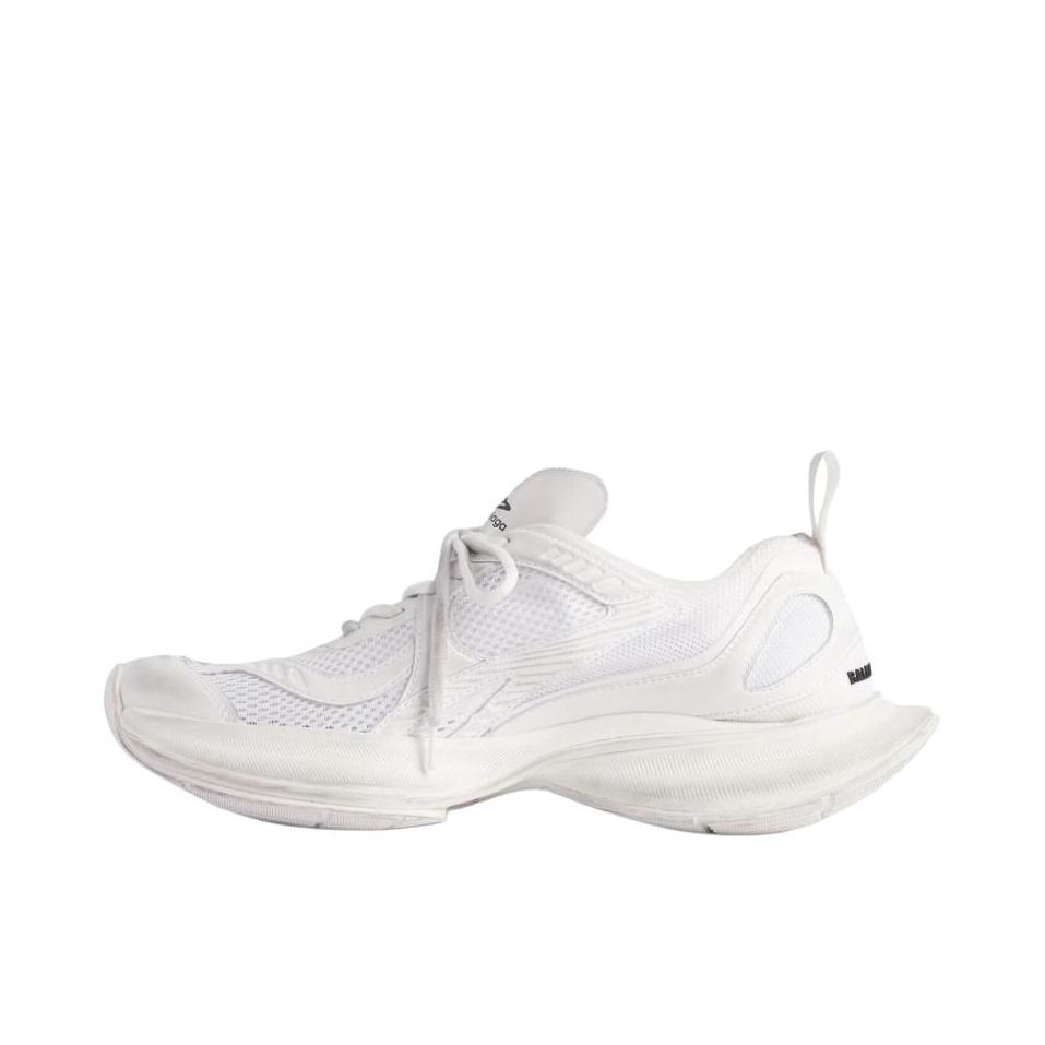 推荐商品：Balenciaga/巴黎世家 Circuit 运动休闲鞋 印花圆头减震网面透气低帮厚底 女款/白色