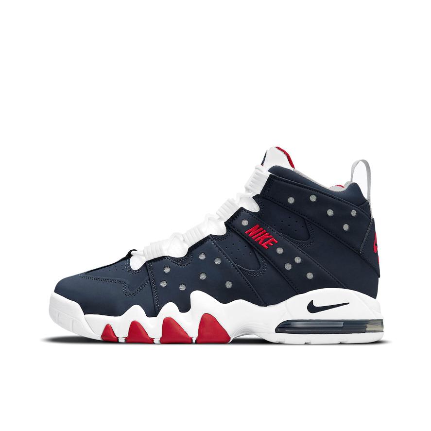 推荐商品：Nike Air Max2 CB 94 耐磨防滑 减震 百搭潮流 圆头 支撑 合成革 复古 篮球鞋 USA 黑曜石/白色/红色