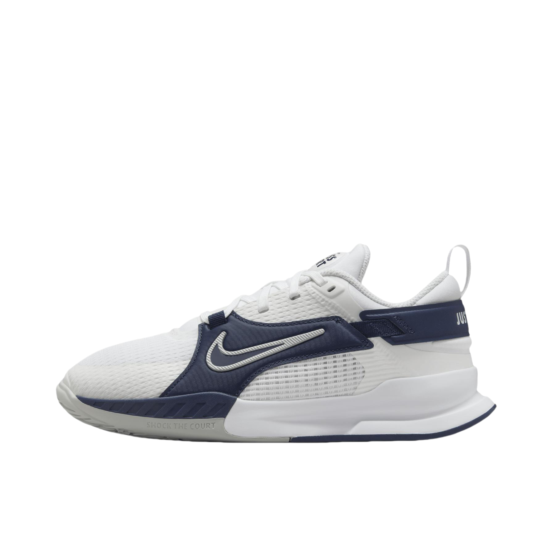 推荐商品：Nike Crosscourt 六边形小将 运动休闲鞋 舒适缓震防滑耐磨网面透气 GS/白色/蓝色