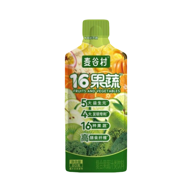 推荐商品：麦谷村 16果蔬 液体果蔬沙拉 袋装