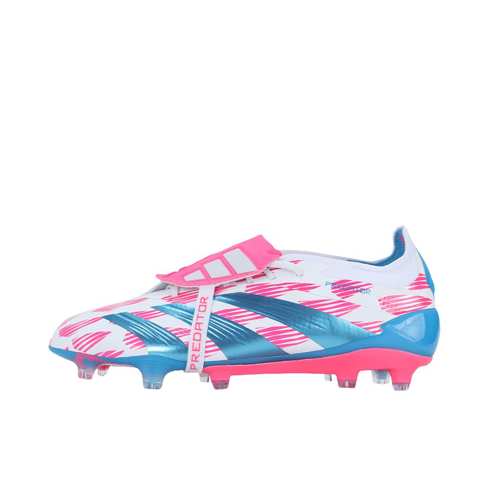推荐商品：adidas Predator Elite FG 顶级 胶质长钉 天然硬草地 圆头 足球鞋 白色/红色