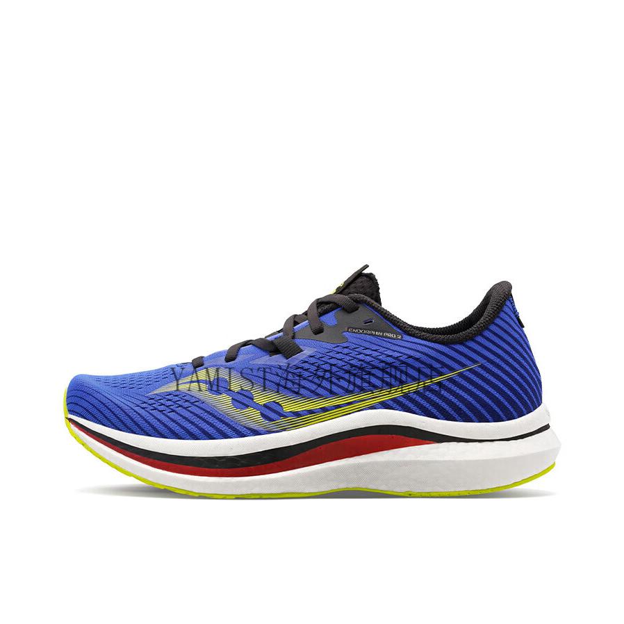 推荐商品：Saucony/索康尼 Endorphin Pro 啡鹏 2 竞速碳板 防滑耐磨 圆头 透气 防水 缓震回弹 跑鞋 兰色/绿色