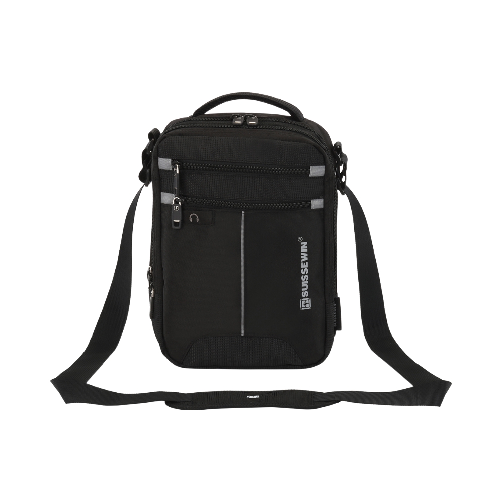 推荐商品：suissewin 新款多功能大容量运动单肩背包腰包斜挎包