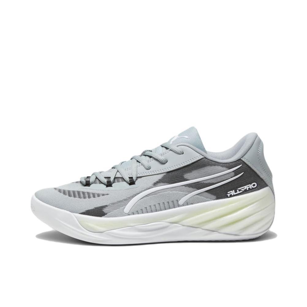 推荐商品：Puma/彪马 All Pro Nitro 哈利伯顿 舒适稳定 缓震回弹 抗扭 防滑耐磨 篮球鞋 灰色/白色