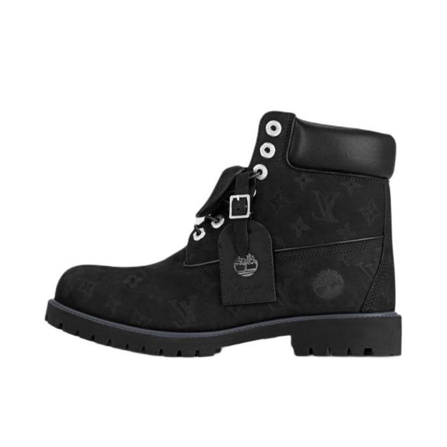 推荐商品：Louis Vuitton 路易威登 牛皮革 圆头 系带 压纹 马丁靴 1AD7YP Timberland联名/黑色