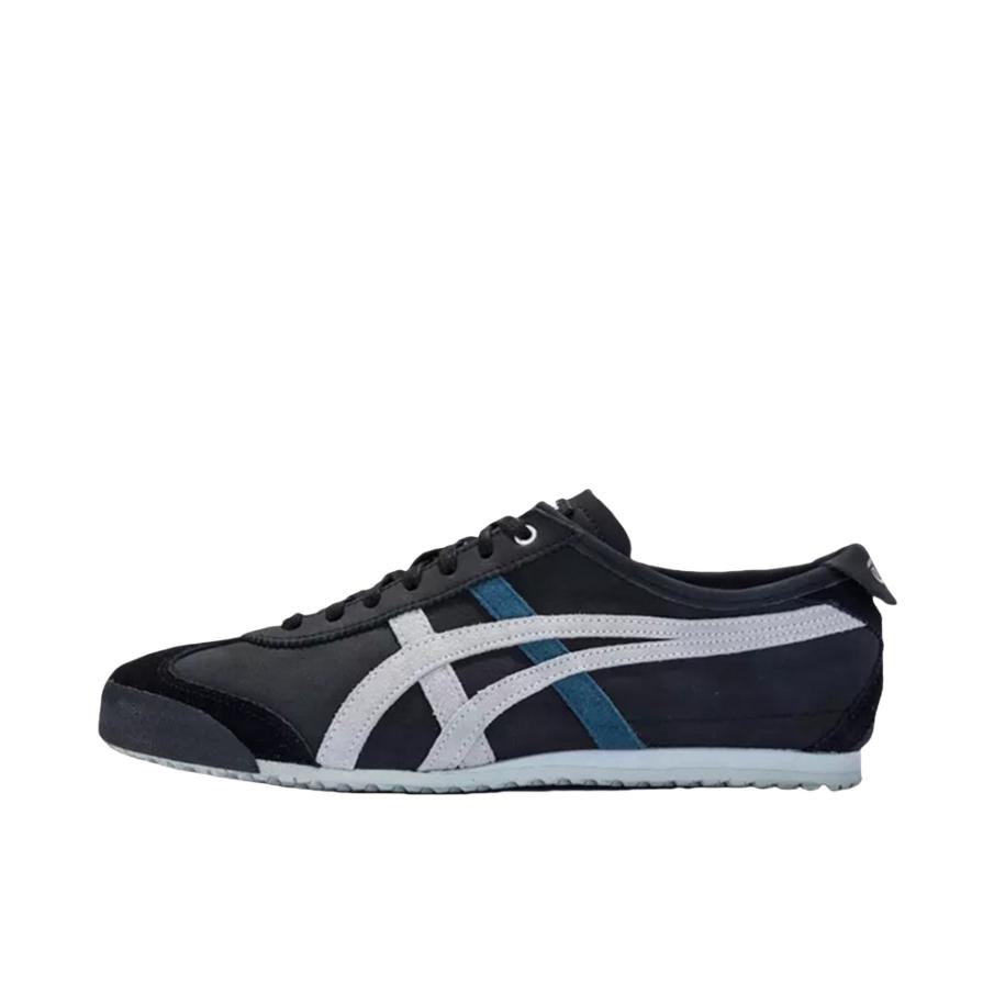 推荐商品：Onitsuka Tiger Mexico 66 德训鞋 运动休闲鞋 复古轻便透气舒适百搭防滑 Black Glacier Grey 黑色蓝色