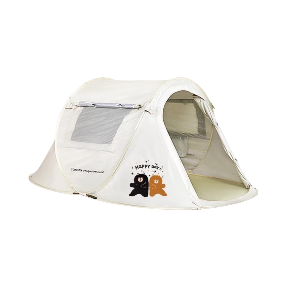 推荐商品：KOMMOT 露营 免搭建 超大空间 防风 防雨 帐篷 NIHW8