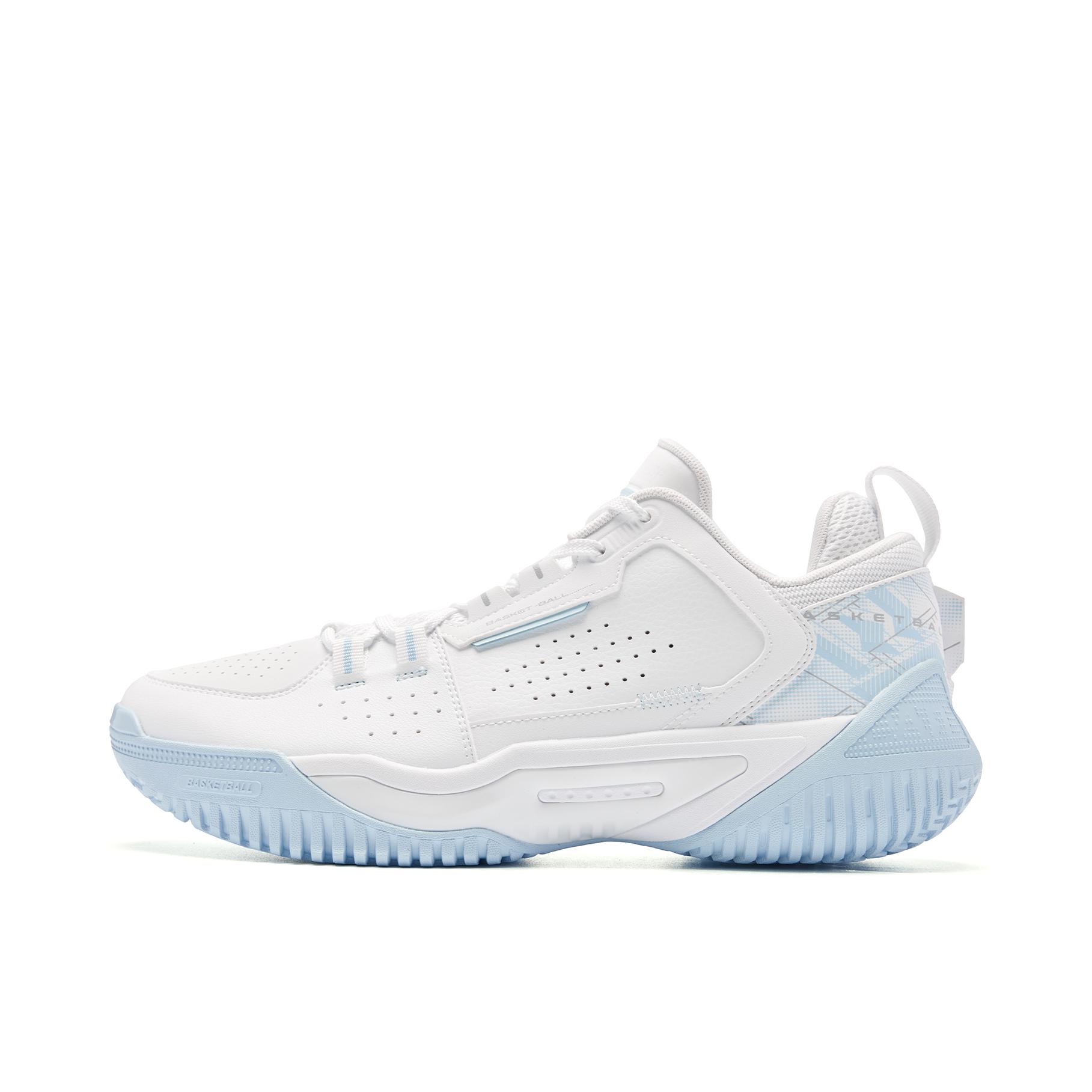 推荐商品：乔丹体育 减震回弹 防滑耐磨 厚底 潮流百搭 篮球鞋 QXA013244003 乔丹白/冰川蓝