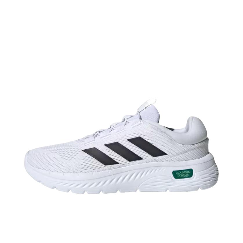 推荐商品：adidas Cloudfoam 防滑 低帮 休闲 圆头 跑鞋 白色