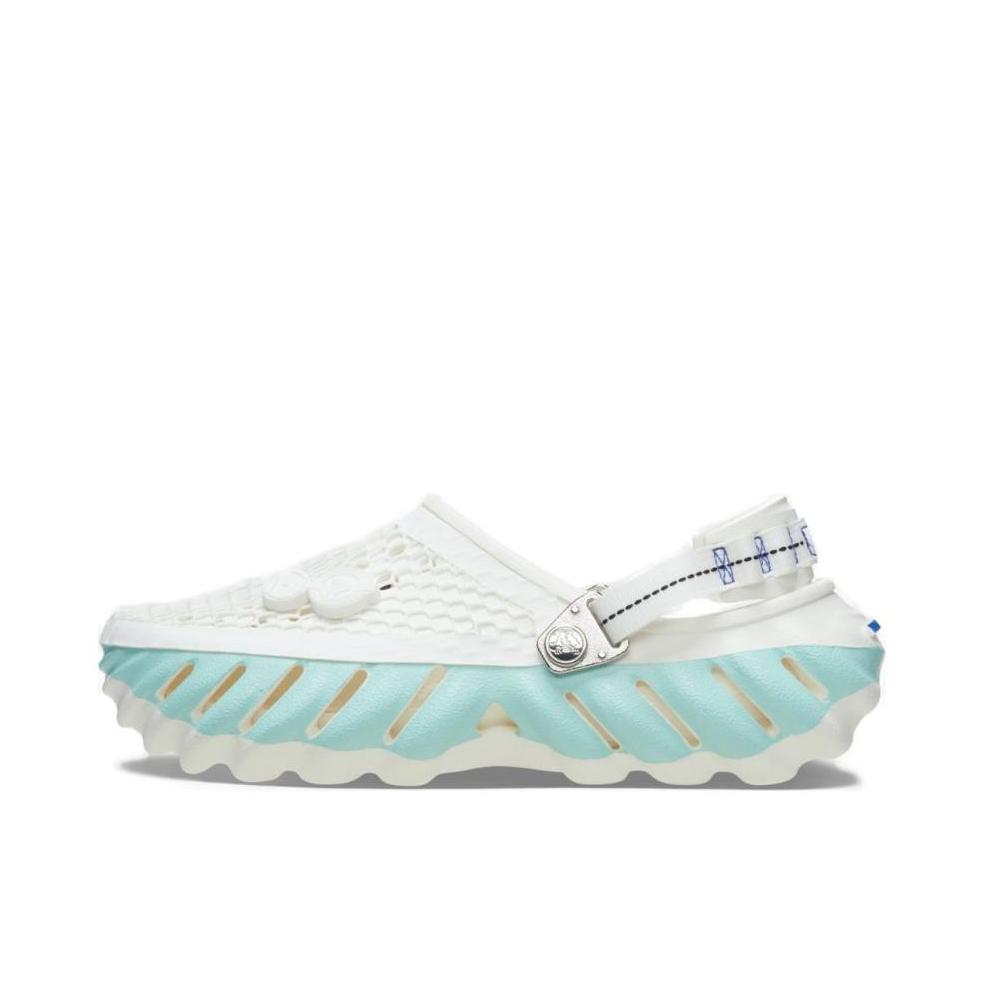 推荐商品：Crocs/卡骆驰 Echo Clog 波波 防滑包头 轻便舒适 一脚蹬 圆头 沙滩运动 涉水 缓震 洞洞鞋 凉鞋 KANGHYUK联名/白色