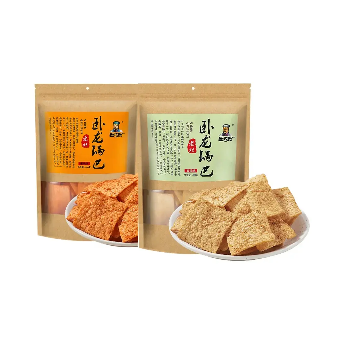 推荐商品：卧龙 手工老灶锅巴 400g 袋装 多口味组合 解馋老襄阳