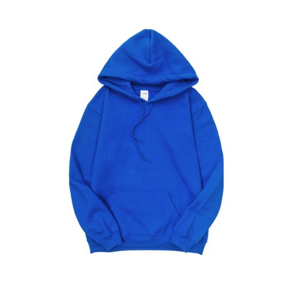 推荐商品：GILDAN/吉尔丹  加绒套头纯色抽绳连帽卫衣 男女同款 88500 宝蓝