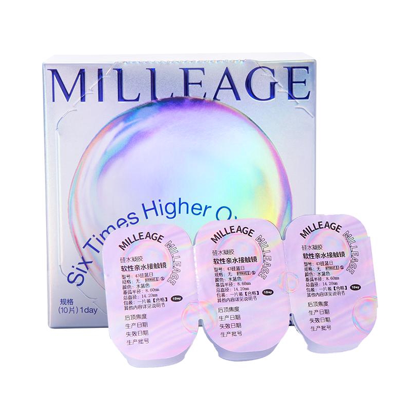 推荐商品：MILLEAGE 日抛硅水凝胶隐形眼镜