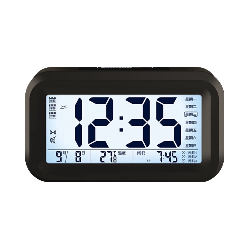 推荐商品：Kairan/凯然 充电款 学生创意闹钟 219 报时叫醒强力叫醒起床大屏显示柔和夜光