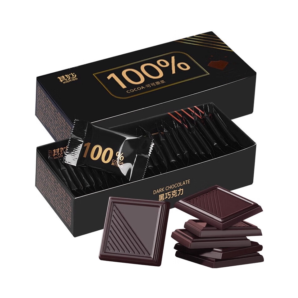 推荐商品：其妙 120g 100%可可黑巧克力 盒装