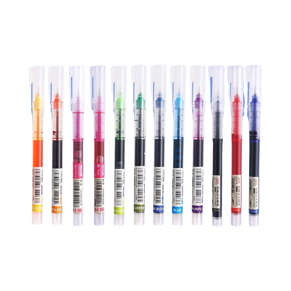 推荐商品：佳元 0.5mm 直液笔彩色中性笔 12色组合
