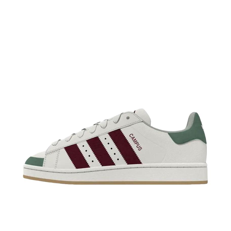 推荐商品：adidas Originals Campus 00s 板鞋 面包鞋 复古缓震透气轻便薄底贴合耐穿圆头包裹性平跟支撑 白色