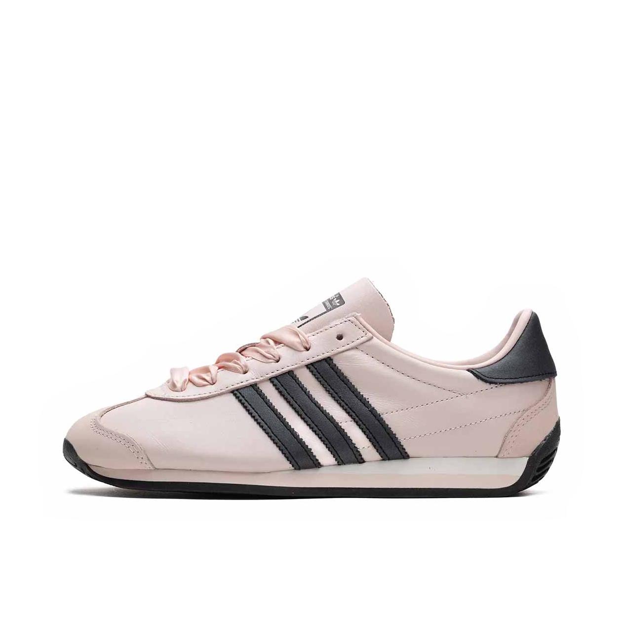 推荐商品：adidas Originals Country OG 牛皮 织物 轻便舒适 圆头 防滑耐磨 复古 运动休闲鞋 粉色