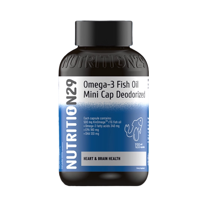 推荐商品：NUTRITION29/纽西臣 omega-3深海鱼油胶囊 瓶装 呵护心血管健康