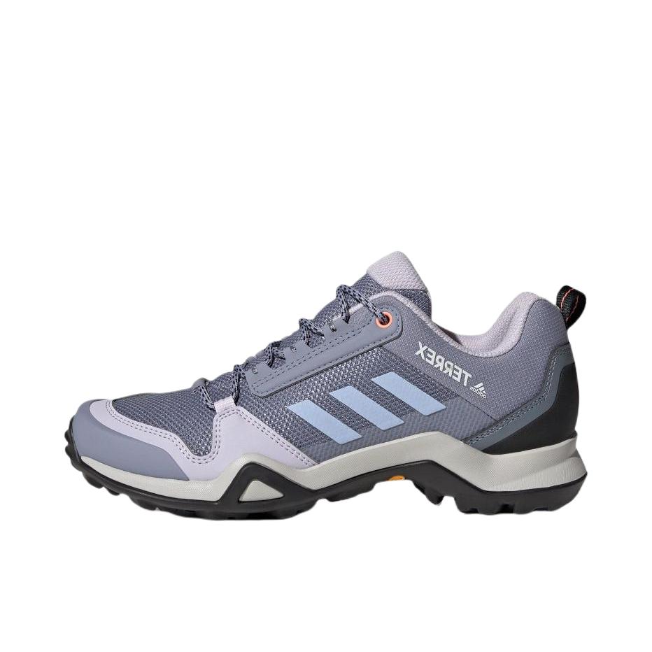 推荐商品：adidas  Terrex AX3  户外 防滑耐磨 时尚潮流  登山鞋 徒步鞋 女款/银灰紫罗兰/淡粉蓝/珊瑚粉
