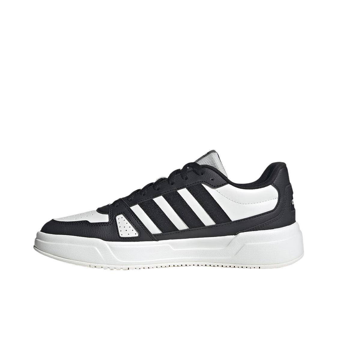 推荐商品：adidas LITE BALLER 板鞋 软弹防滑耐磨舒适透气复古织物合成革轻运动轻量化篮球风 亮白色/一号黑