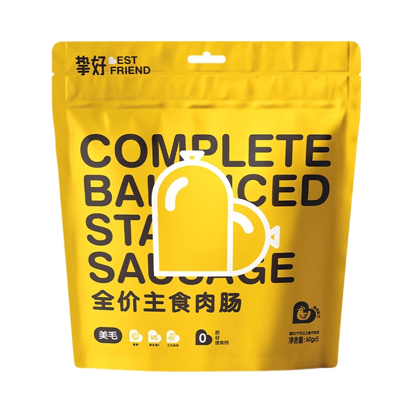 推荐商品：挚好 湿粮拌粮训练奖励宠物狗狗火腿主食肉肠 300g