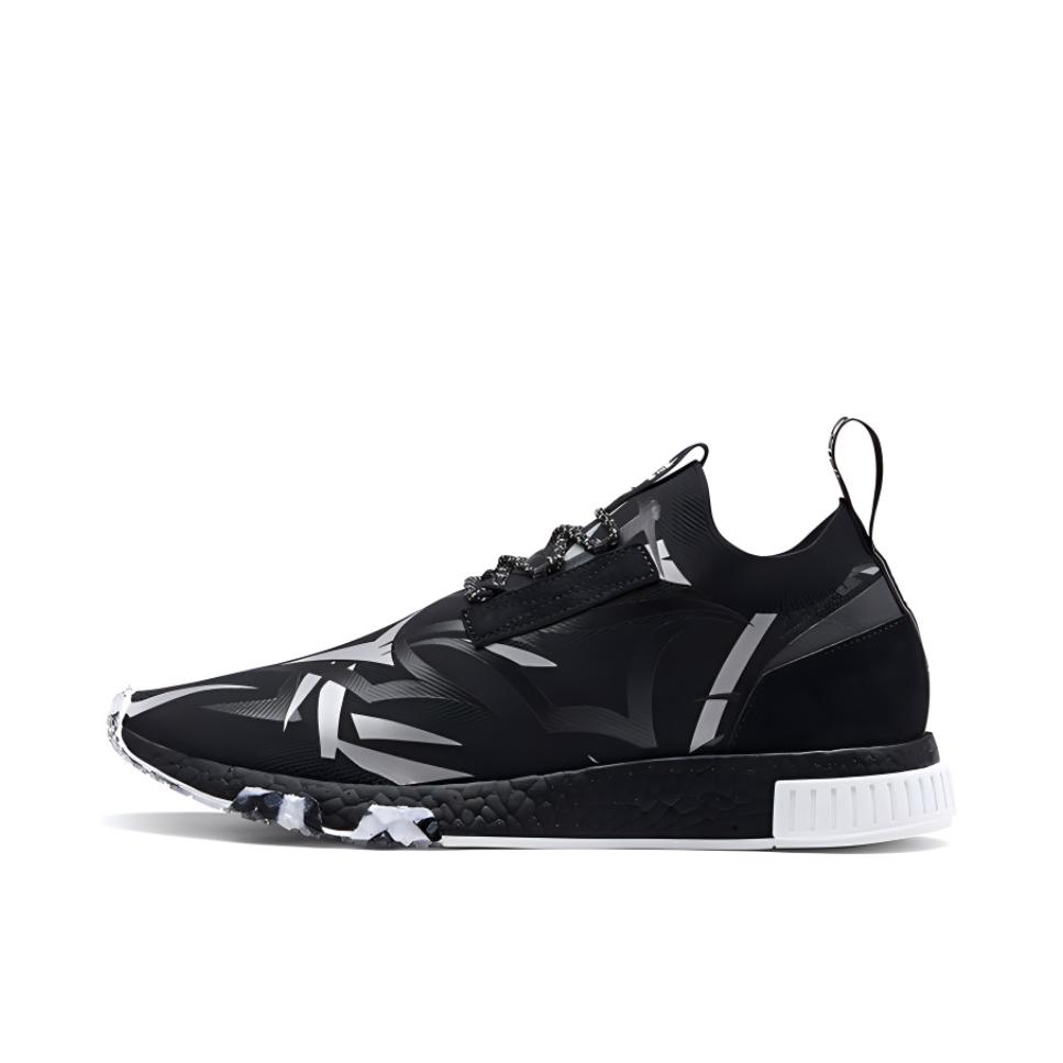 推荐商品：adidas Originals NMD Racer 时尚舒适 缓震回弹 轻便透气 防滑耐磨 生活 运动休闲鞋 HK CLOT联名/黑荆棘