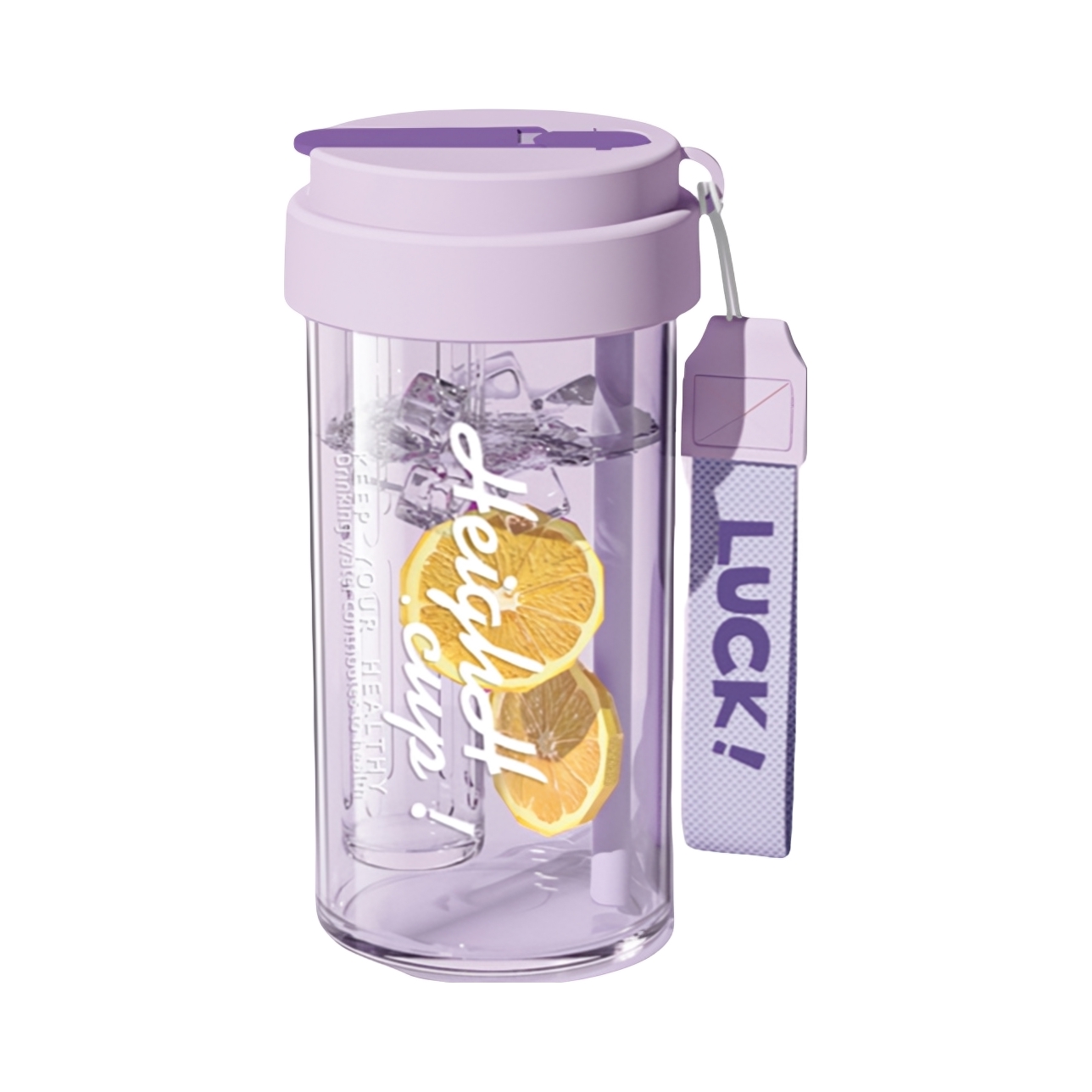 推荐商品：CROSSOVER/跨界 x-77 600ml tritan材质 塑料水杯耐高温带茶隔双饮防摔