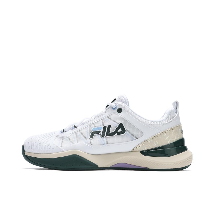 推荐商品：FILA/斐乐 Speed Serve 性能耐磨 透气防滑 网球鞋 斐乐白/漂白砂