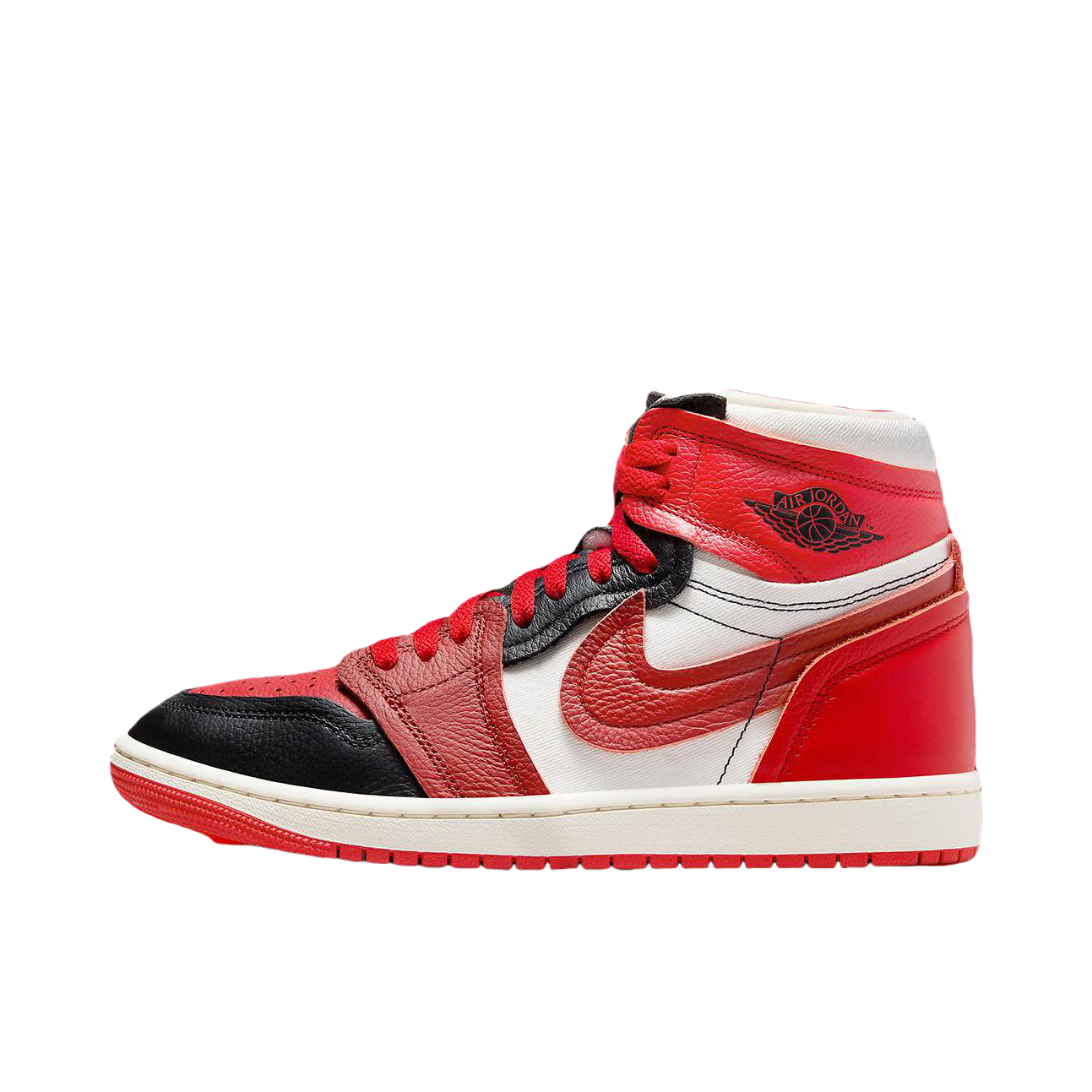 推荐商品：Air Jordan 1 板鞋 运动休闲鞋 复古潮流支撑合成革 酒红色/黑色/白色