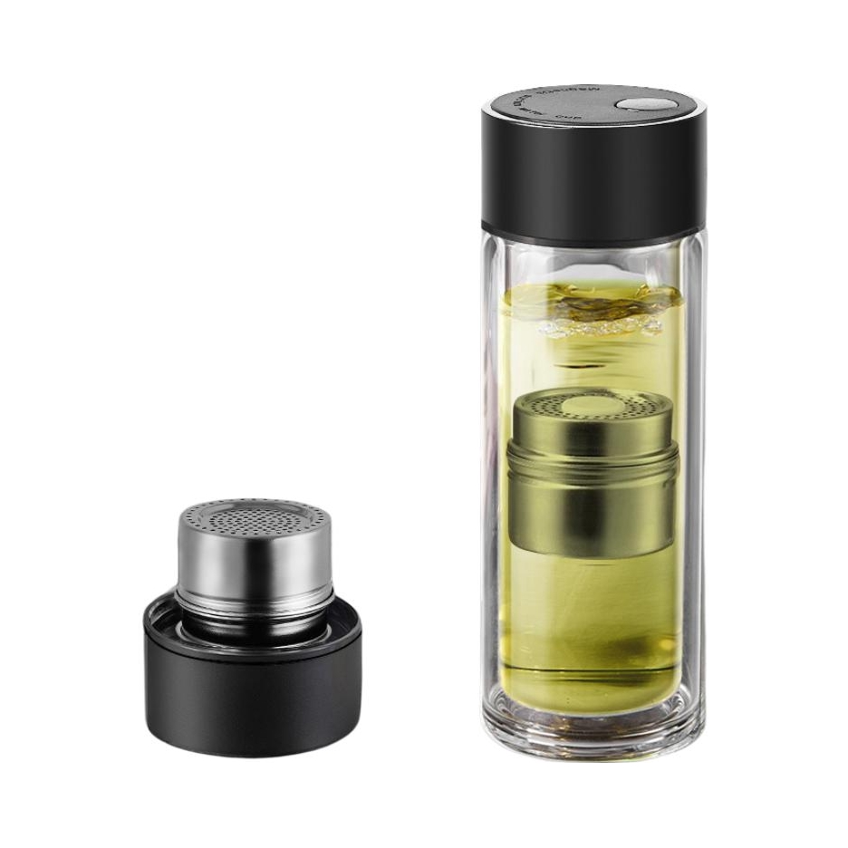 推荐商品：PAKCHOICE 500ml 磁弹双层玻璃杯 茶水分离