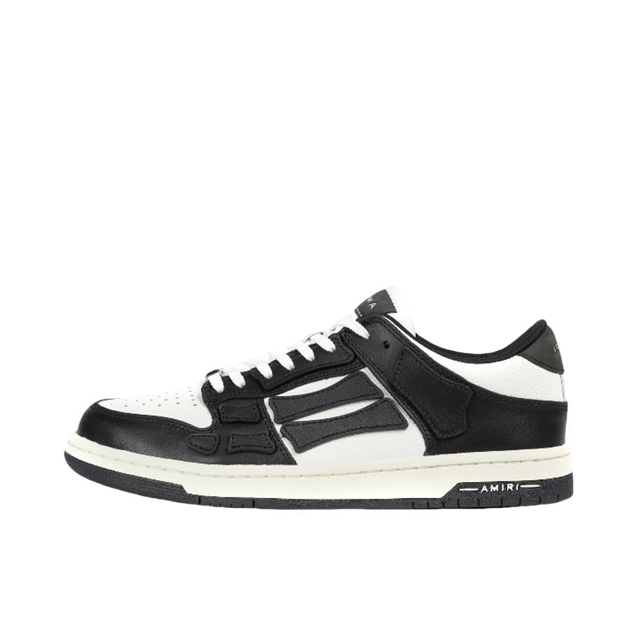 推荐商品：AMIRI Skel-Top Low 板鞋 防滑耐磨舒适减震休闲运动圆头立体图案骨头图案立体感 熊猫