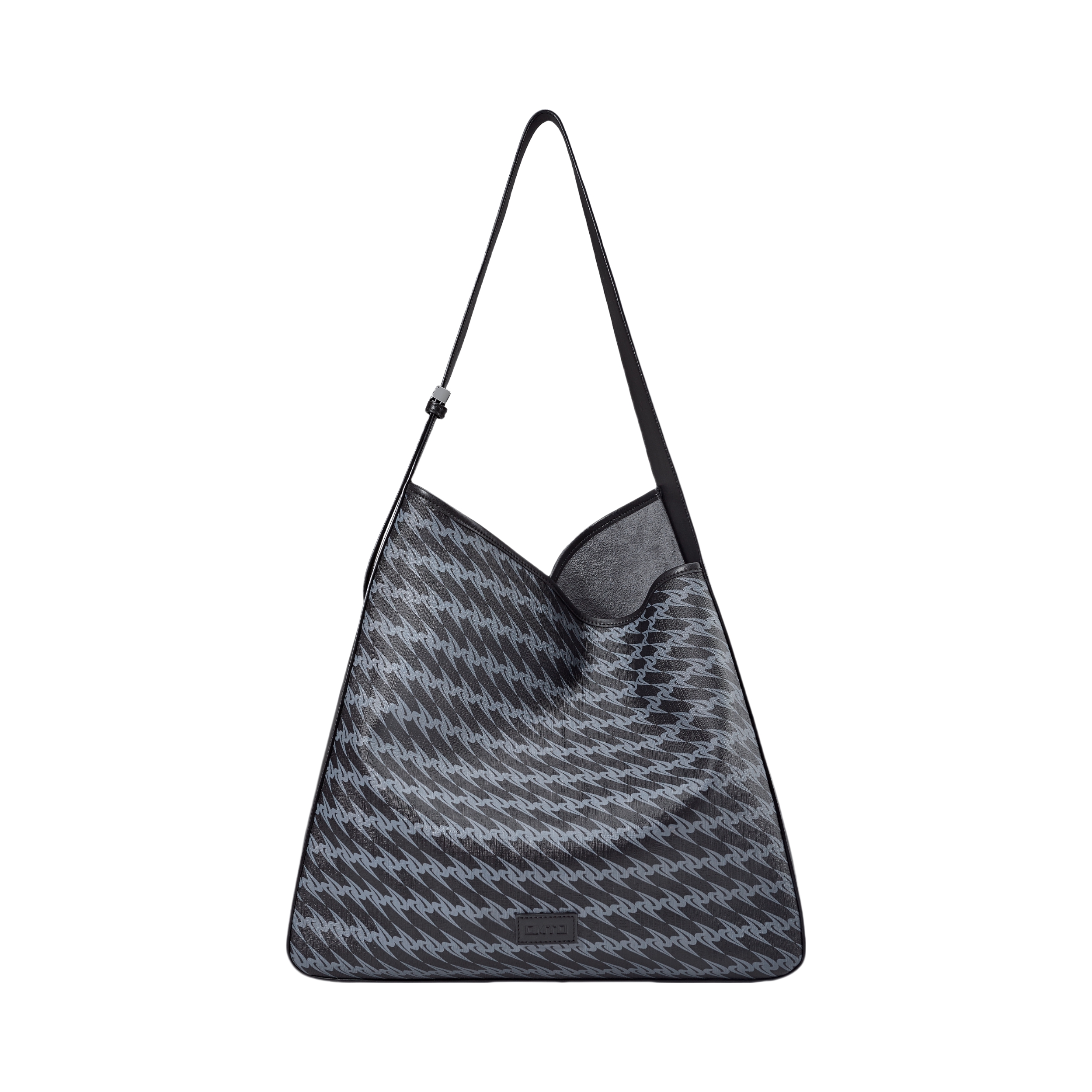 推荐商品：OMTO 常规大容量大学生上课日常通勤百搭休闲松弛松软PVC斜挎手提托特包单肩包