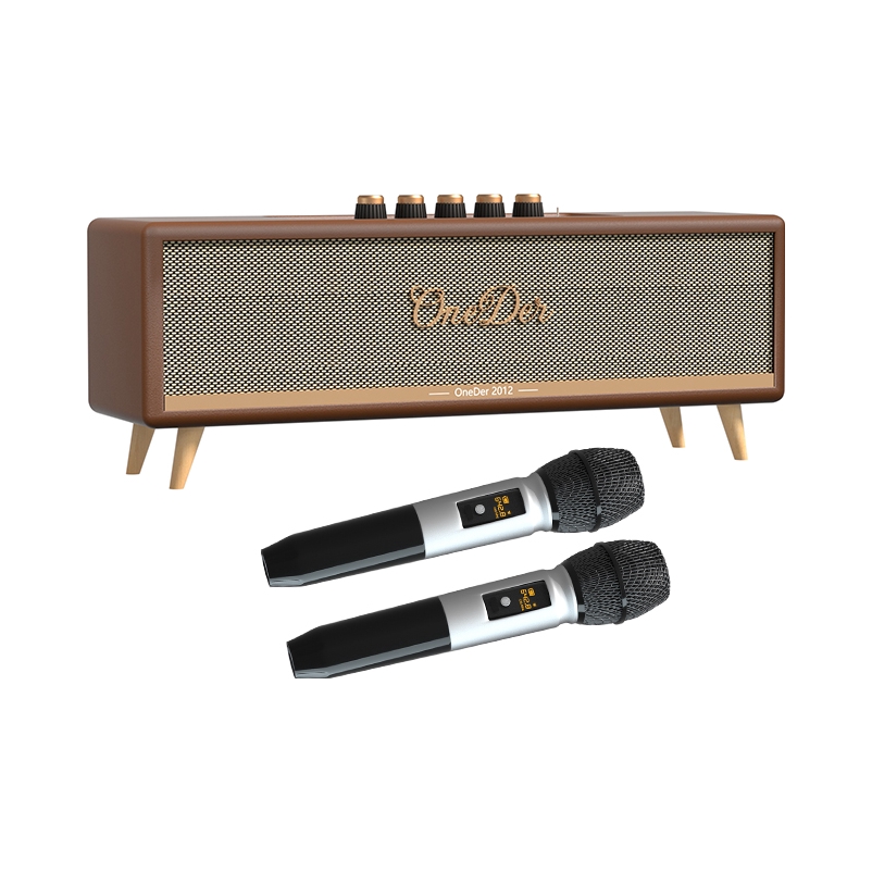 推荐商品：Oneder/幻达 D8 家用无线蓝牙音箱 复古 重低音 高音质 大功率 K歌 下沉式