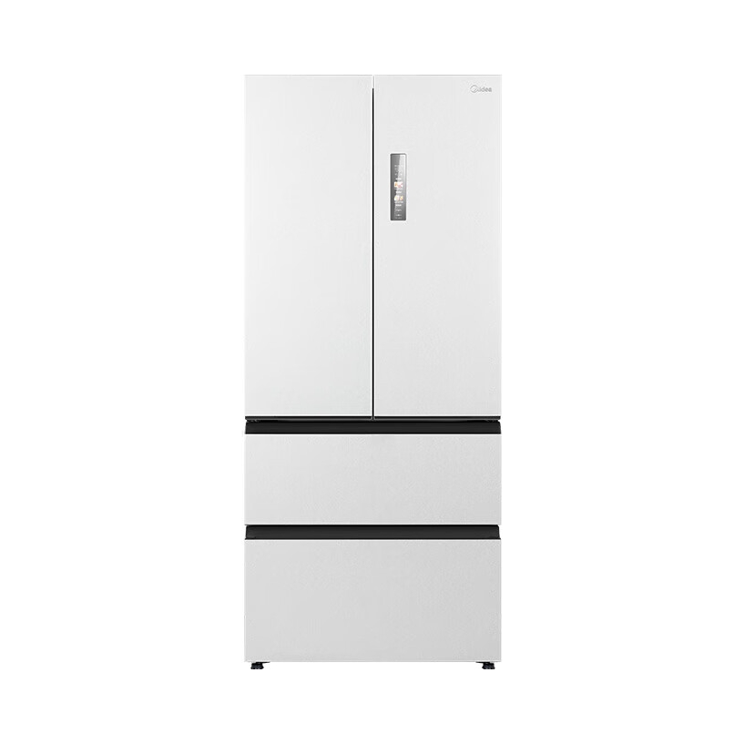 推荐商品：Midea/美的 M60系列550机皇 多门冰箱 523L 大容量 无缝全嵌 底部散热 独立双系统制冷 一级能效 净味 双循环 纯平 自带制冰机