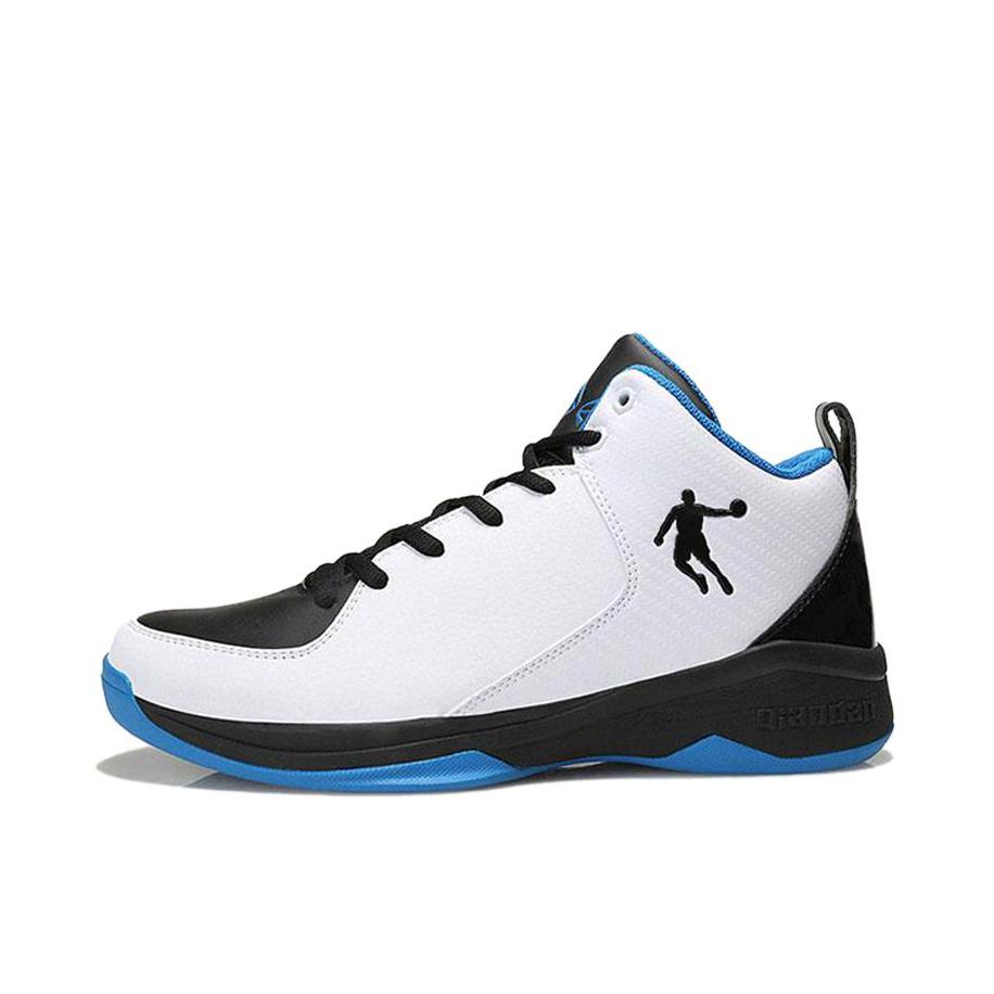 推荐商品：乔丹体育 耐磨减震舒适篮球鞋 AM4320123 白色/蓝色