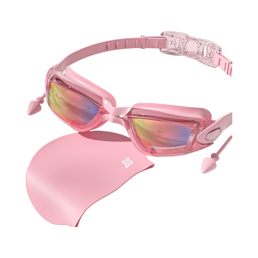 推荐商品：卓好姿 防水 防雾 近视度数 泳镜泳帽套装 7000-zzl