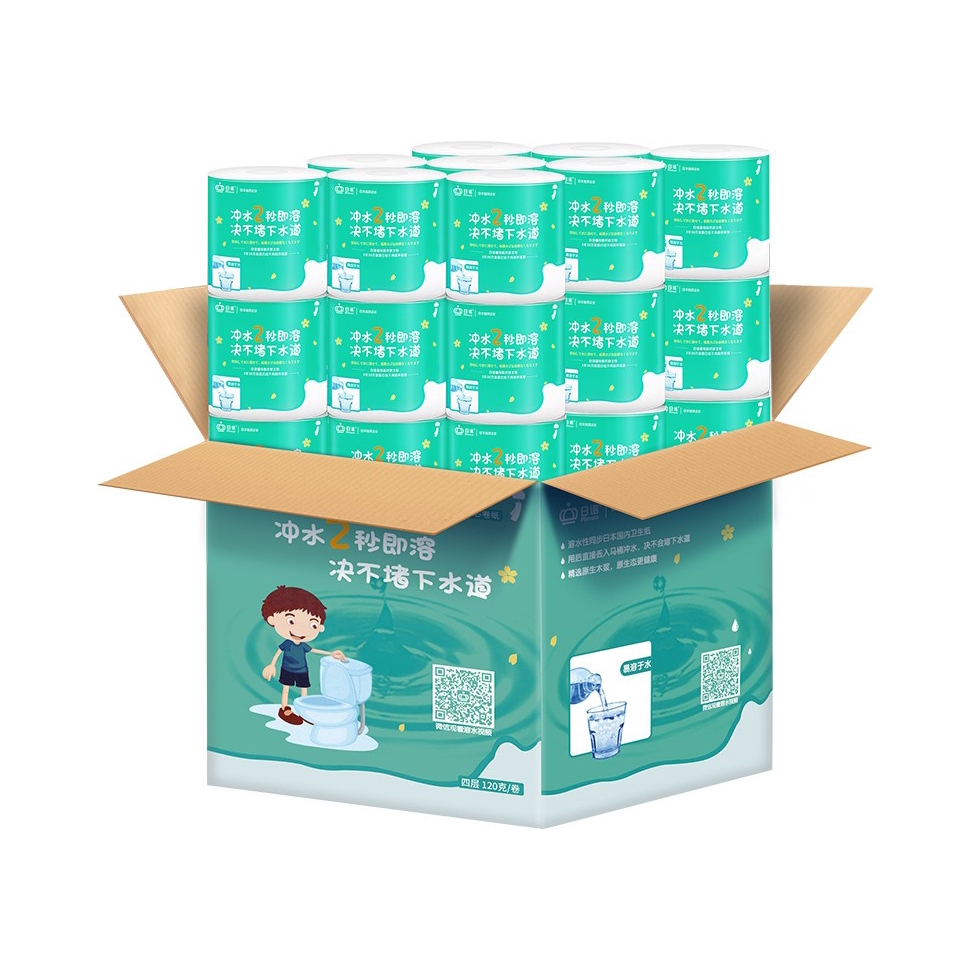 推荐商品：日诺 4层 有芯 卷纸