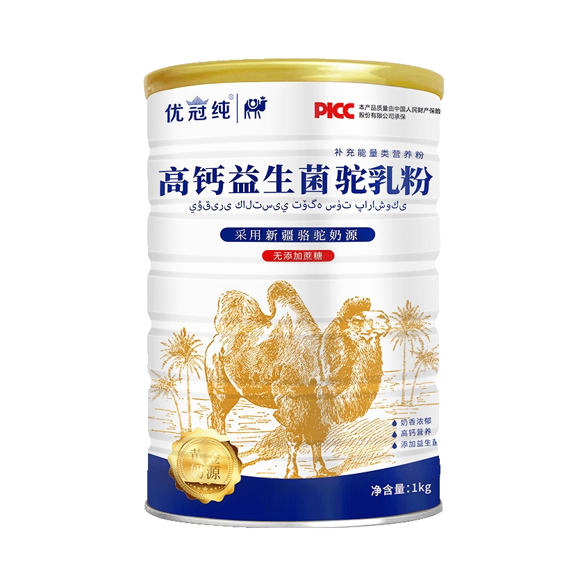推荐商品：优冠纯 中老年 高钙益生菌驼乳粉 罐装