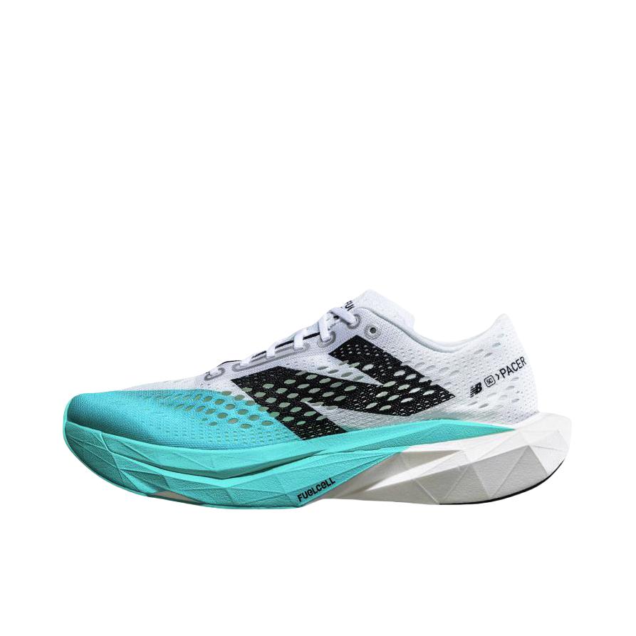 推荐商品：New Balance FuelCell SC Pacer v2 跑鞋 减震竞速系带 女款/白色