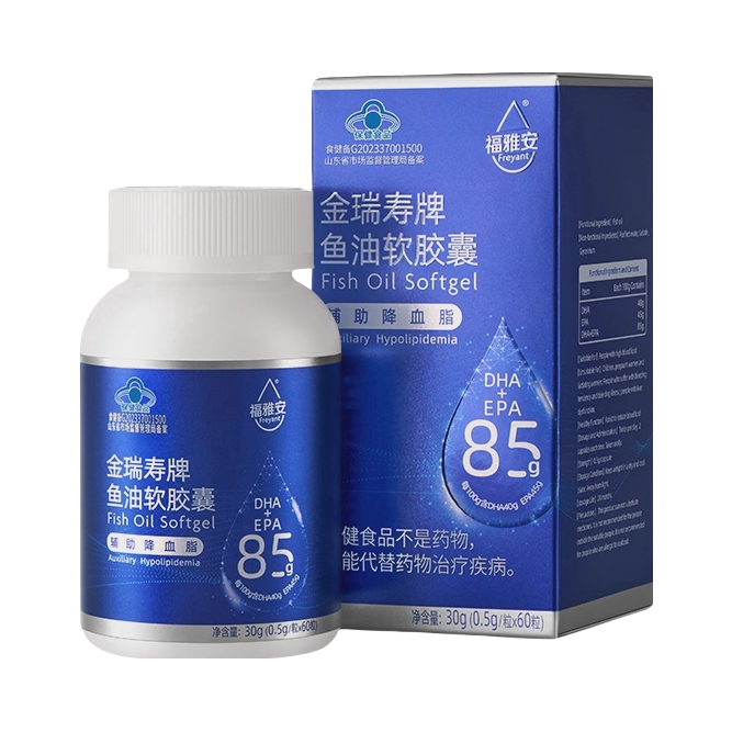 推荐商品：福雅安 金瑞寿牌 鱼油软胶囊 瓶装 高纯度实测辅助降血脂