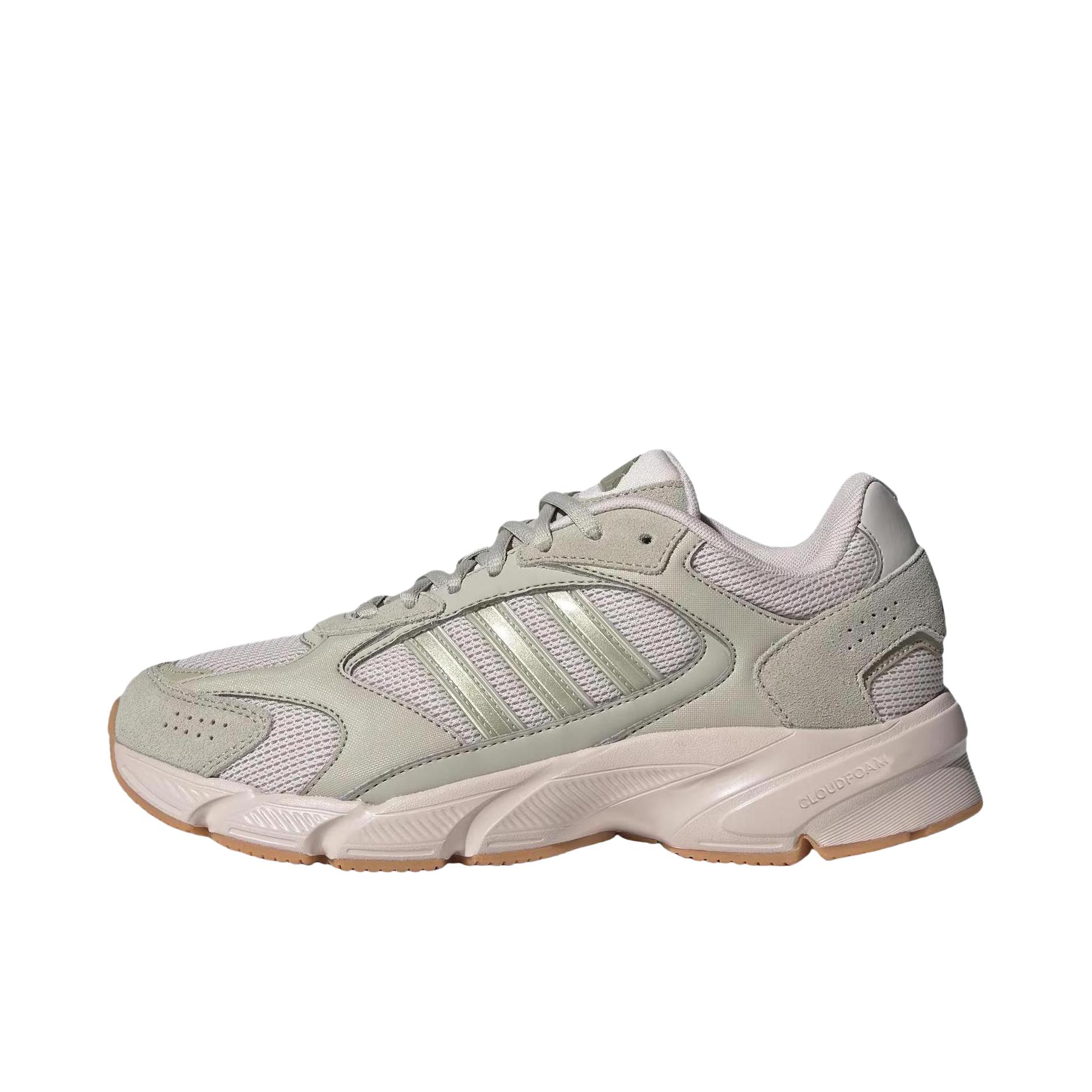 推荐商品：adidas Crazychaos 2000 跑鞋 千禧感网面透气舒适减震防滑耐磨复古百搭轻运动 女款/淡紫粉/棕金属/淡芝麻灰