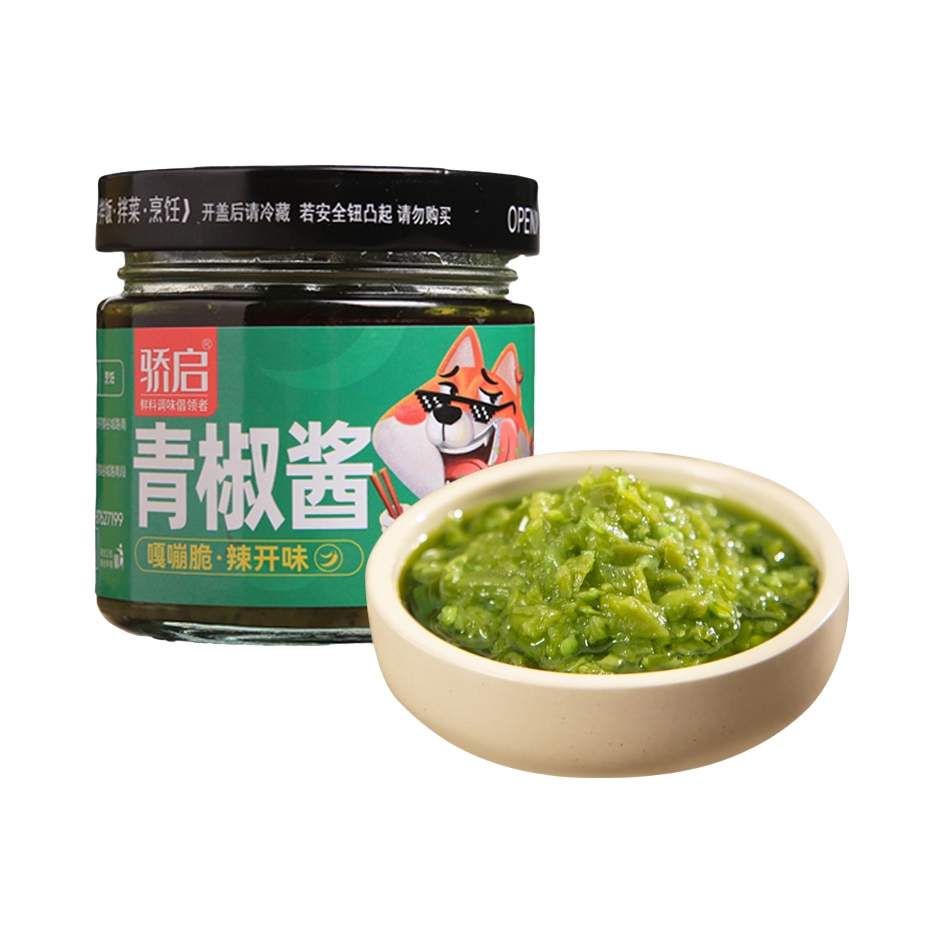 推荐商品：骄启 辣椒酱 180g 瓶装