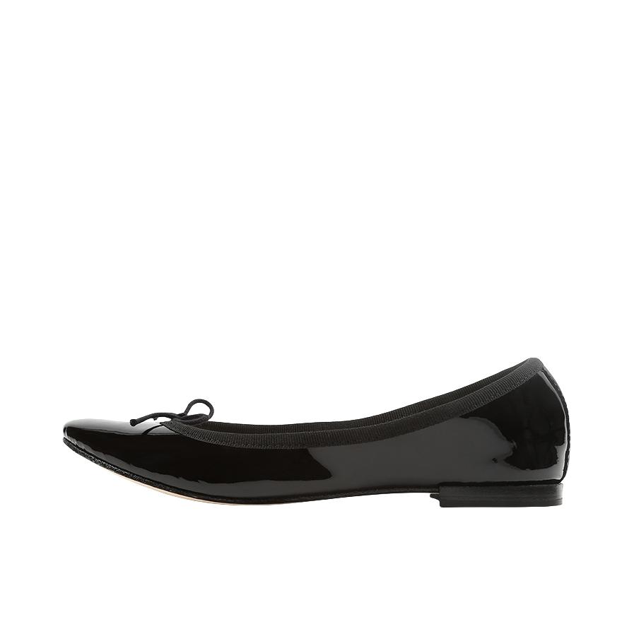 推荐商品：REPETTO Lili 漆皮 芭蕾 平底 尖头 单鞋 黑色