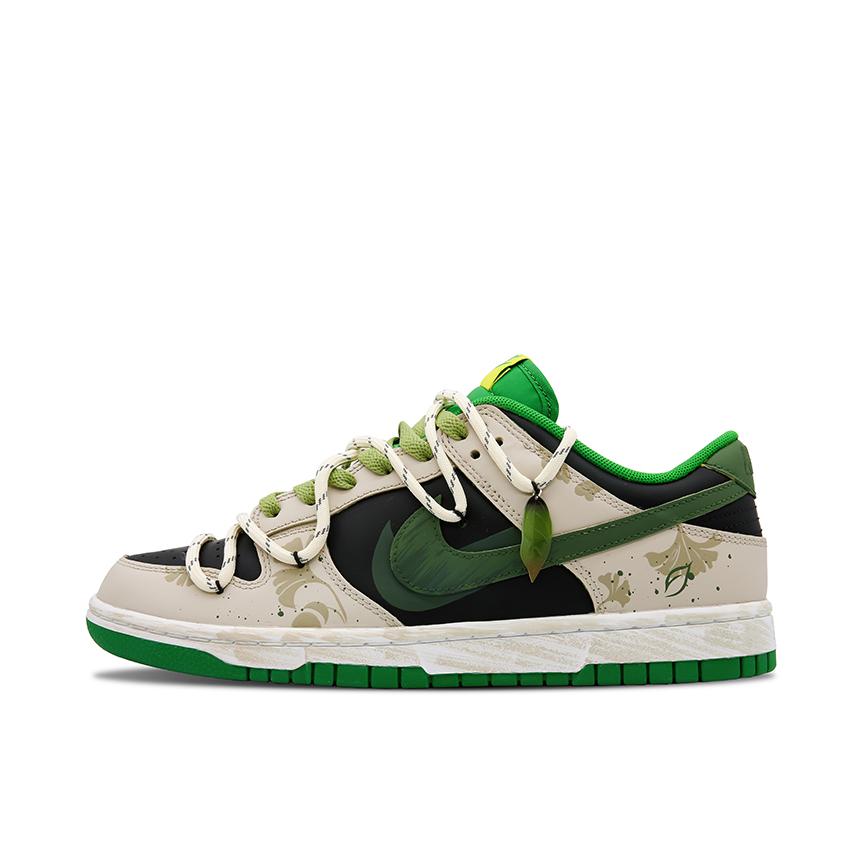 推荐商品：【定制球鞋】 Nike Dunk 板鞋 平跟系带防滑耐磨做旧高街简约百搭潮流复古美式 秋日银杏 