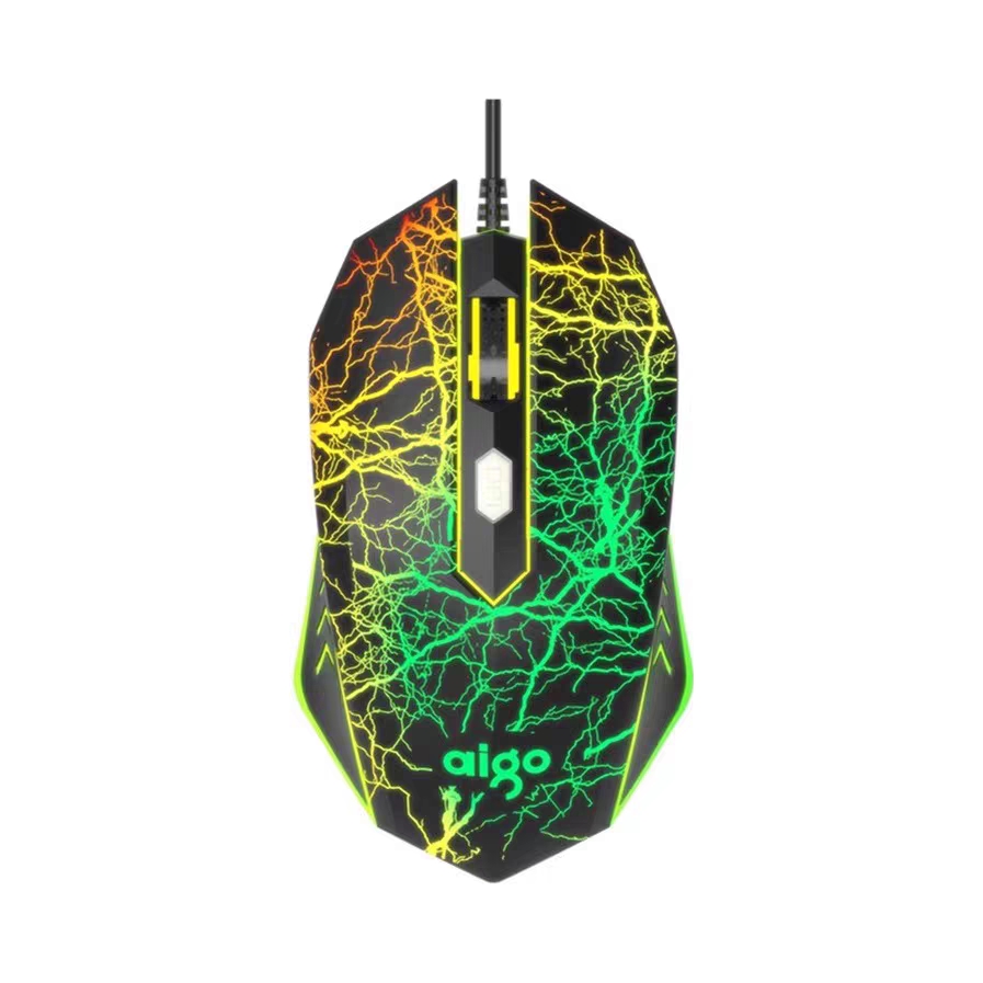推荐商品：MMR/牧马人 V3 有线鼠标 类肤质感 灯光可调